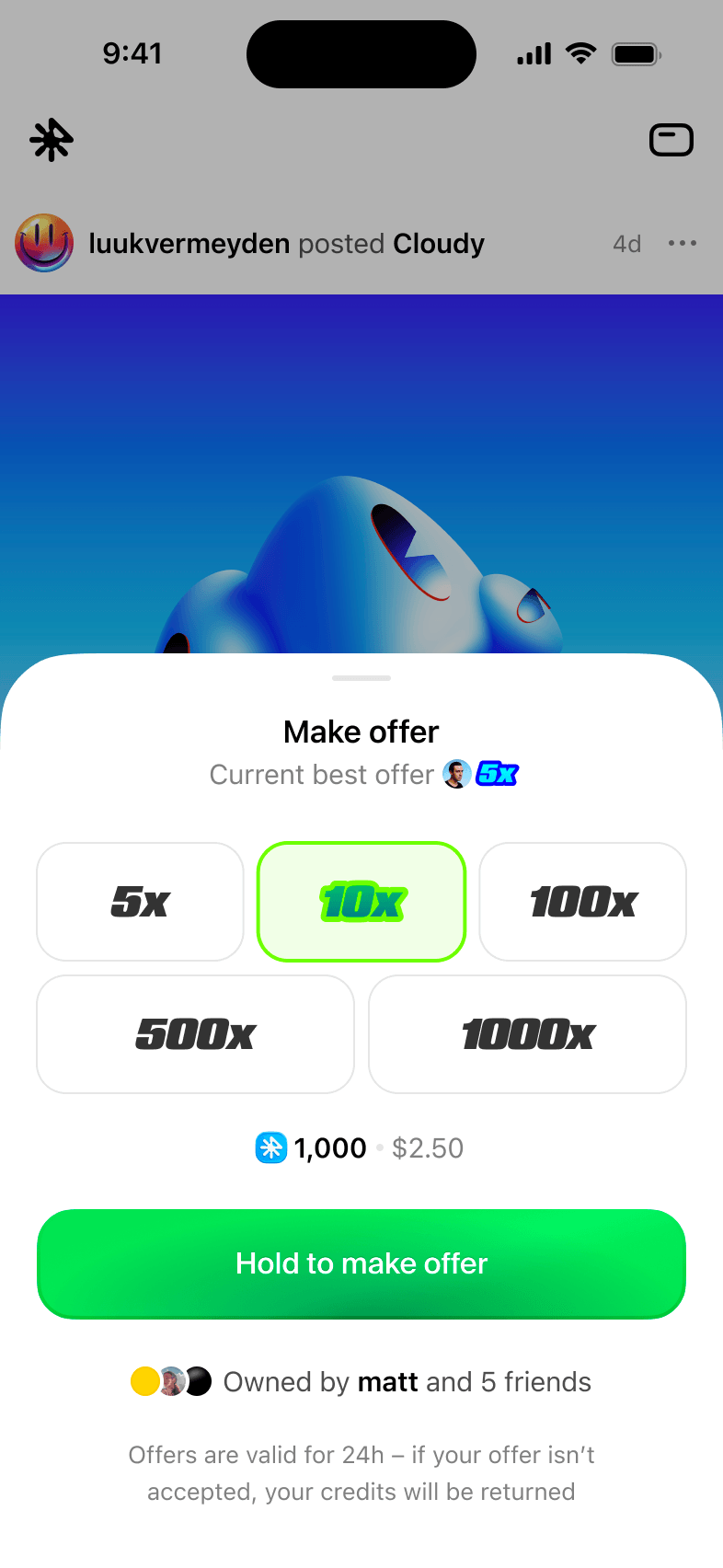 Rodeo — Making an offer