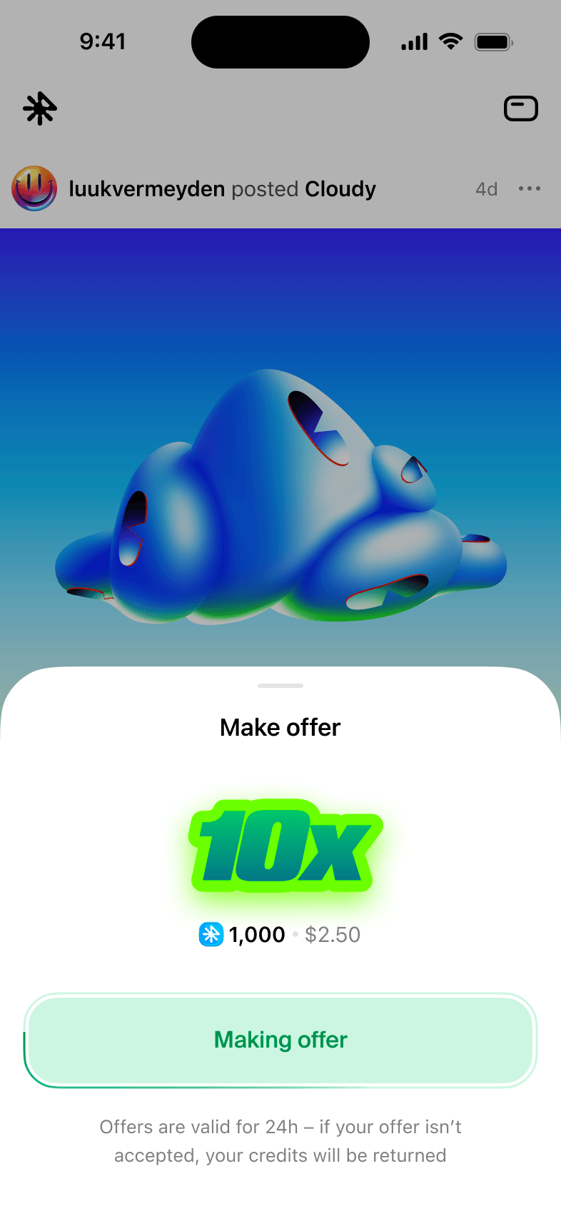 Rodeo — Making an offer